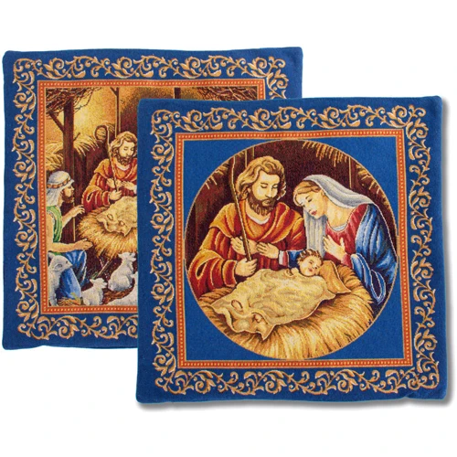 Наволочка Lefard Home Textile Sagrada Familia Lurex Двусторонняя гобелен 45х45см (732-333): Тип декоративная наволочка