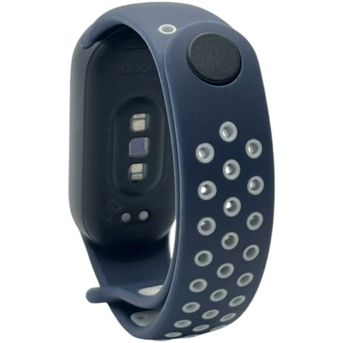 Ремешок Becover Sport Band Vents Style Blue/White for Xiaomi Mi Smart Band 9 (711987)