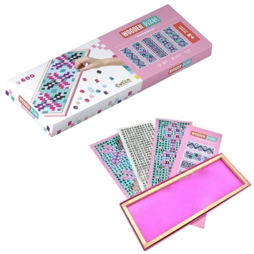 Дерев'яна мозаїка Cubika Wooden pixel Орнаменти 14965