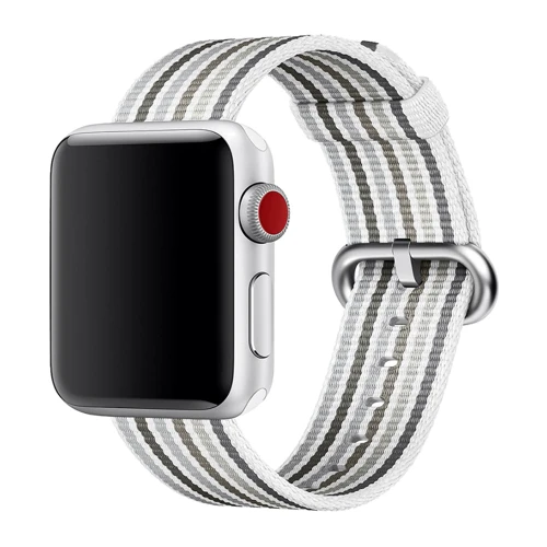 Аксесуар для Watch Apple Woven Nylon Band Gray (MRH92) for Apple Watch 38/40mm: Виробник Apple