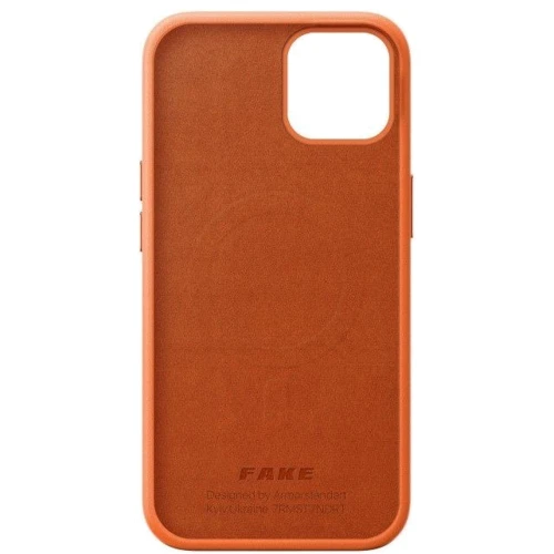 Чохол для iPhone ArmorStandart FAKE Leather Case Golden Brown (ARM64459) для iPhone 14 Plus: Колір оранжевый