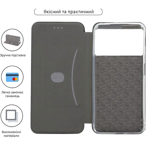 Чехол для телефонов BeCover Book Exclusive Black for Poco M5 4G (709017): Цвет черный