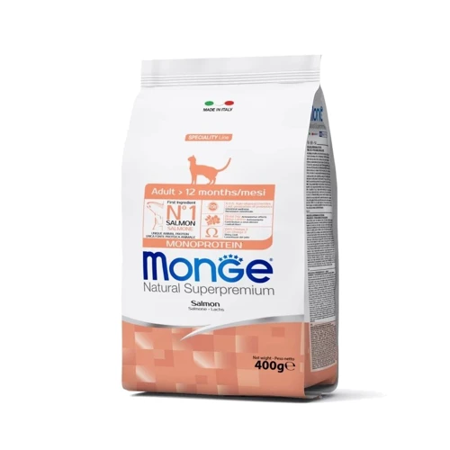 Сухой корм для котов Monge Cat Adult с лососем 0.4 кг (70005487)