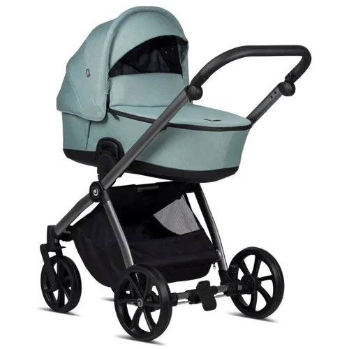 Коляска універсальна 2 в 1 Tutis Mio 3 plus Essential Turquoise (1502243): Ширина шасі 61 см