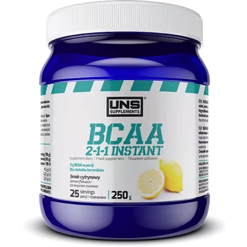 Амінокислота для спорту UNS BCAA 2-1-1 Instant 250 g /25 servings/ Lemon