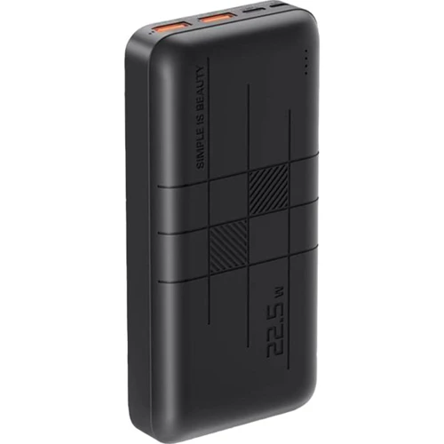 Внешний аккумулятор XO Power Bank 20000mAh PR188 22.5W Black: Емкость батареи, мАч 20000