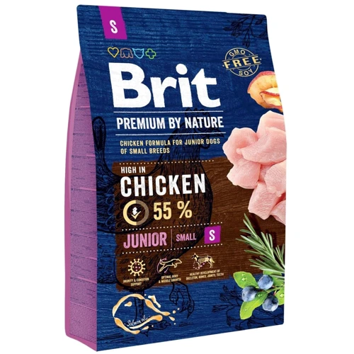 Сухой корм Brit Premium Dog Junior S для щенков мелких пород 8 кг (8595602526246)