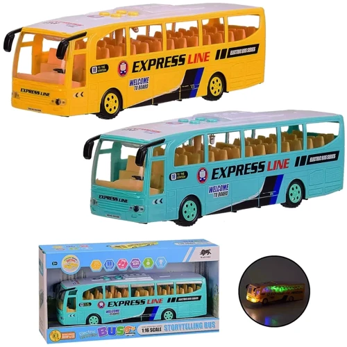 Автобус Bambi 1578 со звуком и светом бирюзовый (1578(Turquoise))