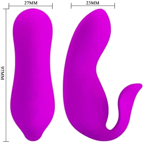 Вибратор для пар Pretty Love - 12 vibration functions, wireless remote control (BI-014484W)