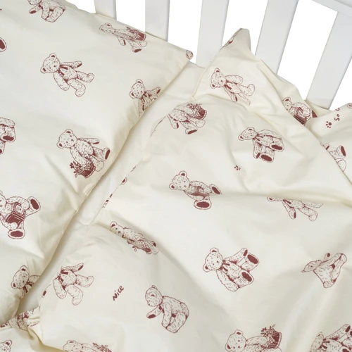 Комплект постельного белья Twins Satin Limited Teddy Bears светло-бежевый (3026-TSL-02T)