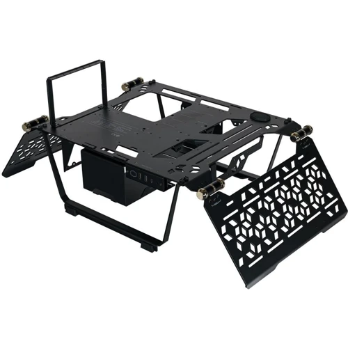 Корпус Cooler Master MasterFrame 700 (MCF-MF700-KGNN-S00): Материал передней панели закалённое стекло