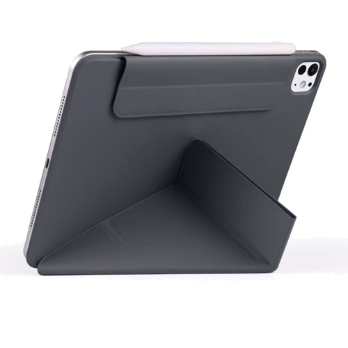 Аксессуар для iPad BeCover Ultra Slim Origami Magnetic with Pencil mount Black for iPad Pro 11 2024 M4 (712960): Материал искусственная кожа
