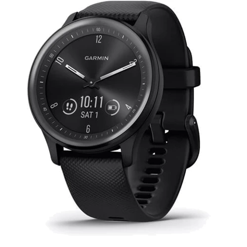 Смарт-часы Garmin Vivomove Sport Black Case and Silicone Band with Slate Accents (010-02566-00)