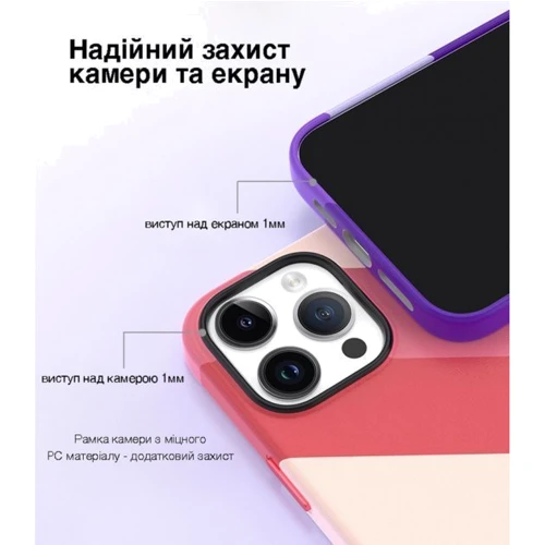 Чехол для iPhone VOKAMO Case with MagSafe Purple for iPhone 15 Plus (NVK010813): Тип чехла накладка на заднюю часть