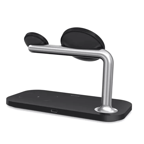 Зарядний пристрій Proove Wireless Charger Magnetic Field 15W Black для iPhone 16 I 15 I 14 I 13 I 12 series, Apple Watch and Apple AirPods: Кабель в комплекті USB-C