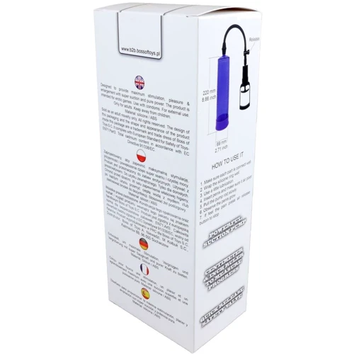 Вакуумная помпа BOSS Power Pump Purple MAX Penis Enlarger