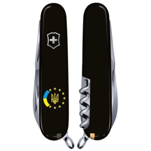 Мультитул Victorinox Spartan Ukraine 91мм/12 функций/черный /Украина ЕС (1.3603.3_T1130u): Тип мини-мультитул