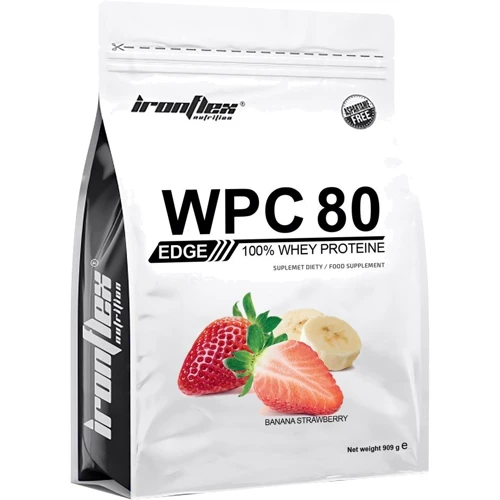 Протеин IronFlex Nutrition WPC 80eu EDGE 900 g /30 servings/ Strawberry Banana