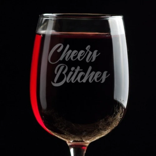 Бокал для вина Cheers bitches фото 2