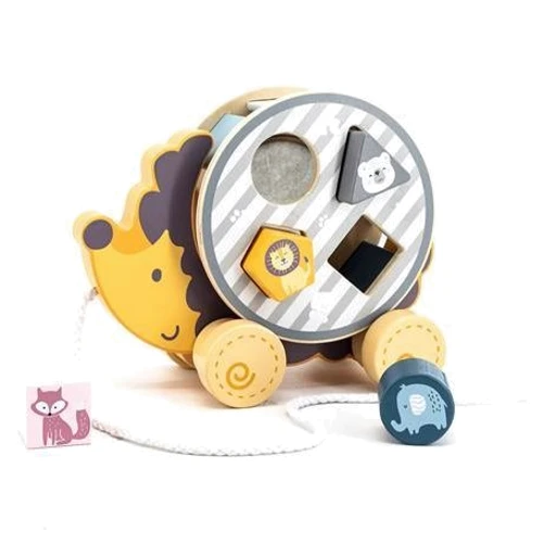 Дерев'яна каталка-сортер Viga Toys PolarB Їжачок (44025)