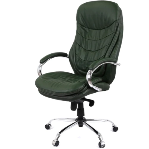Кресло АКЛАС Валенсия Soft CH MB Зеленый (Кожа Lux LC-green) (00086862)