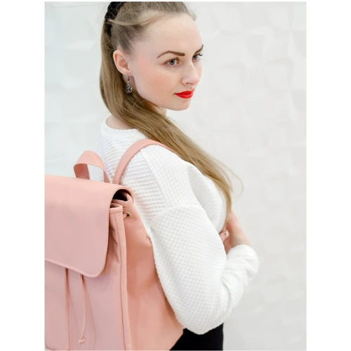 Жіночий рюкзак Sambag Loft BZN пудровий (22300006): Стать Женский