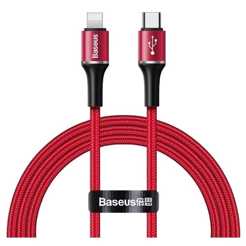 Кабель Baseus USB-C to Lightning PD 18W Halo Data 1m Red (CATLGH-09)