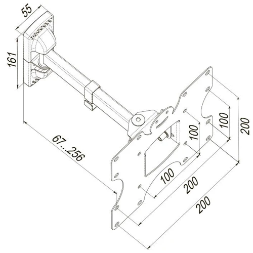 Кронштейн для ТБ KSL WMO-4023T