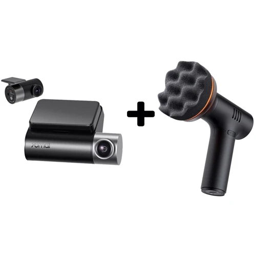 Комплект видеорегистратор Xiaomi 70mai Dash Cam Pro Plus A500s (с Midrive RC06) + автополировщик Baseus NeoPower Wireless Mini Car Waxer CRLQ000001