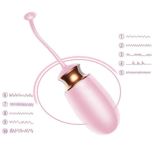 Виброяйцо с подогревом и пультом ДУ - Vibrating Silicone Love EGG USB