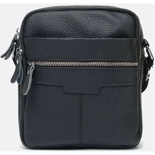 Чоловіча сумка через плече Borsa Leather чорна (K18016a-black): Стать Чоловік