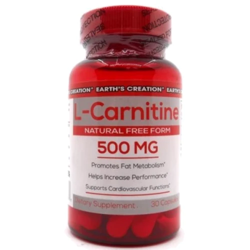 Жиросжигатель Earth‘s Creation L Carnitine 500 mg 30 caps / 30 servings