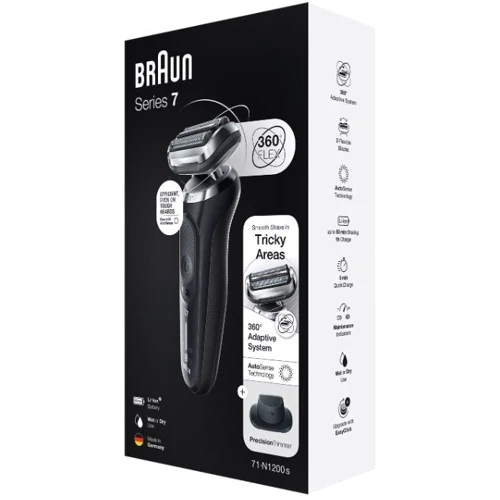 Электробритва Braun Series 7 71-N1200S: Возможность влажного бритья есть