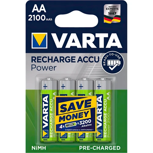 Varta AA 2100mAh NiMH 4шт LONGLIFE ACCU (56706101404)