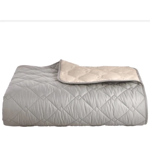 Покривало IDEIA Стиль Cube 180х210 сірий/бежевий (8-32404)