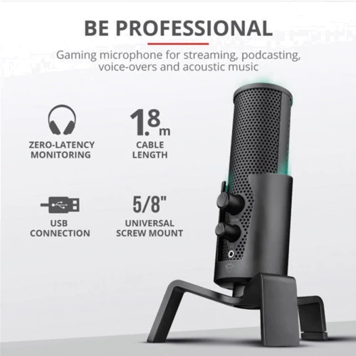 Мікрофон Trust GXT 258 Fyru USB 4-in-1 Streaming Microphone Black (23465) фото 8