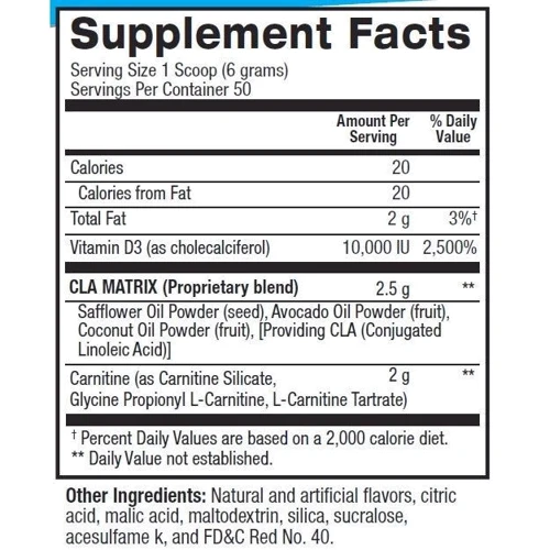 Жиросжигатель BPI Sports CLA Plus Carnitine 300 g /50 servings/ Fruit Punch: Пол Унисекс