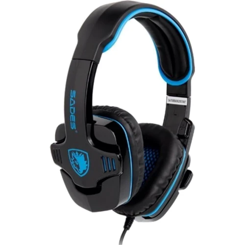 Наушники Sades SA-708GT Black/Blue (sa708blj): Тип конструкции полноразмерные