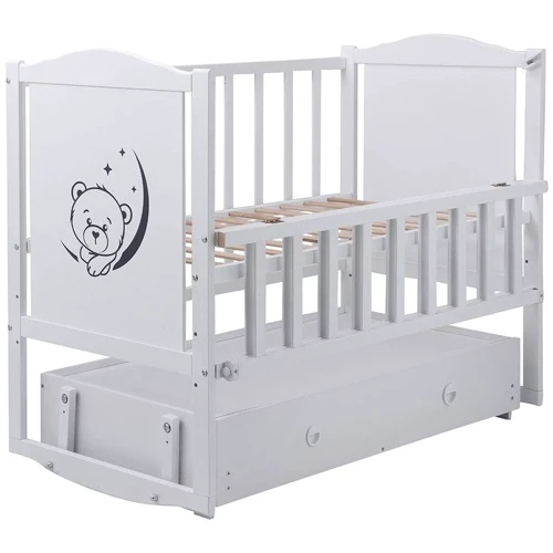 Дитяче ліжечко Babyroom Тедді T-03 білий (624693)