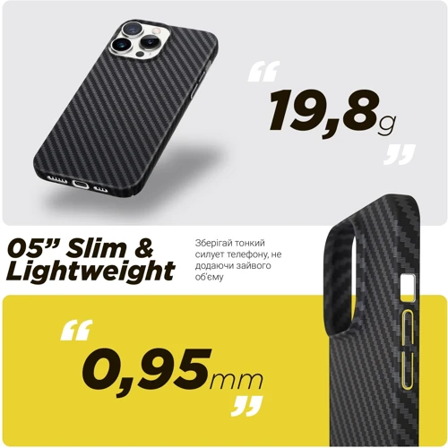 Чехол для iPhone ArmorStandart LikeCarbon MagCase Black for iPhone 15 Pro (ARM69290): Тип чехла накладка на заднюю часть