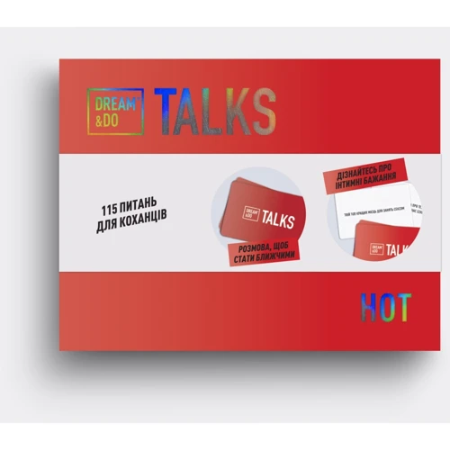 Настольная игра разговор 1DEA.me Dream&Do Talks - Hot украинский язык (DDTAua-hot)