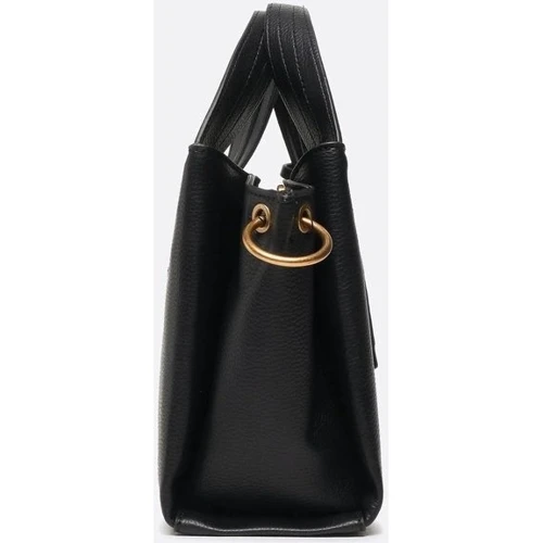 Женская сумка тоут GUESS ZED SMALL GIRLFRIEND CARRYALL черная (HWVB8683220-BLA): Фактура Матовая, Зернистая