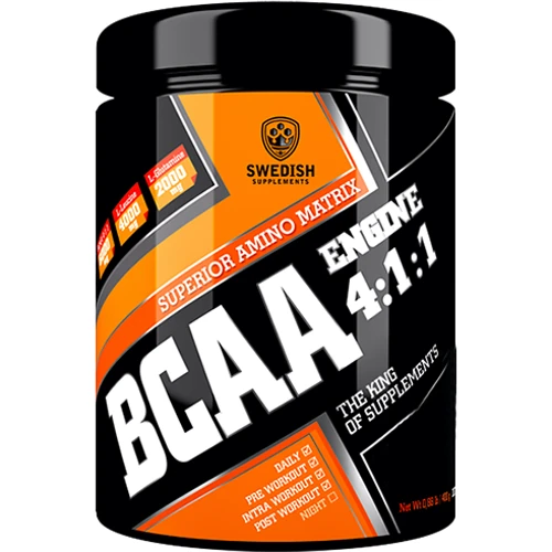 Амінокислота для спорту Swedish Supplements BCAA Engine 4:1:1 400 g /30 servings/ Energy Drink