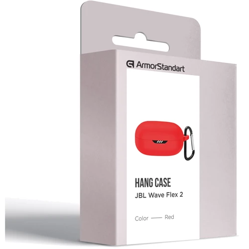 Чехол ArmorStandart Hang Case Red for JBL Wave Flex 2 (ARM83229): Материал Силикон