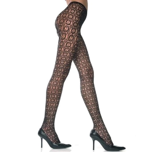 

Колготки с оригинальным узором Music Legs, O/S (черные)