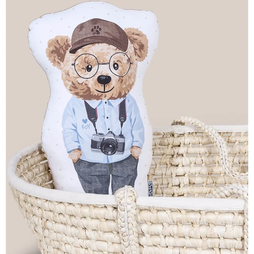 Подушка Cebа baby Cuddie Fluffy Puffy Steve бежевая для мальчиков (50 W-852-132-687) фото 4