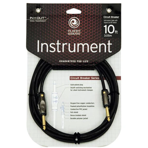 Инструментальный кабель PLANET WAVES PW-AG-10 Curcuit Breaker Momentary Mute 10ft: Длина, м 3