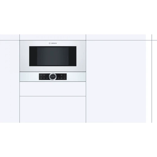 Встраиваемая микроволновая печь Bosch BFR634GW1: Внутренний объем 21 л
