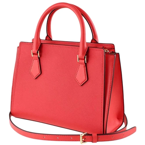 Женская сумка тоут Michael Kors красная (193599733005): Фактура Сафьяно, Матовая