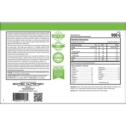 Протеїн Scitec Nutrition 100% Plant Protein 900 g /30 servings/ Vanilla Banana: Стать унісекс